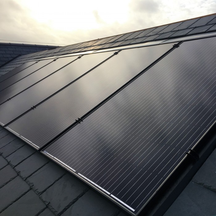 Architects new build AONB solar panels