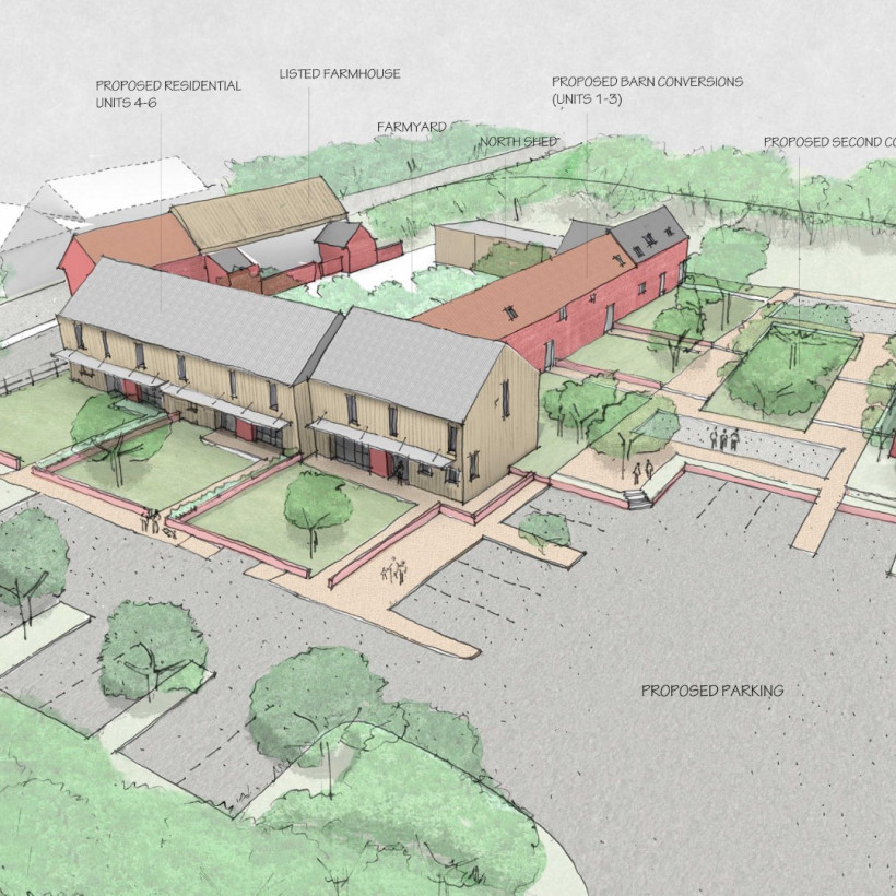 Planning permission granted for Architects designed farm development