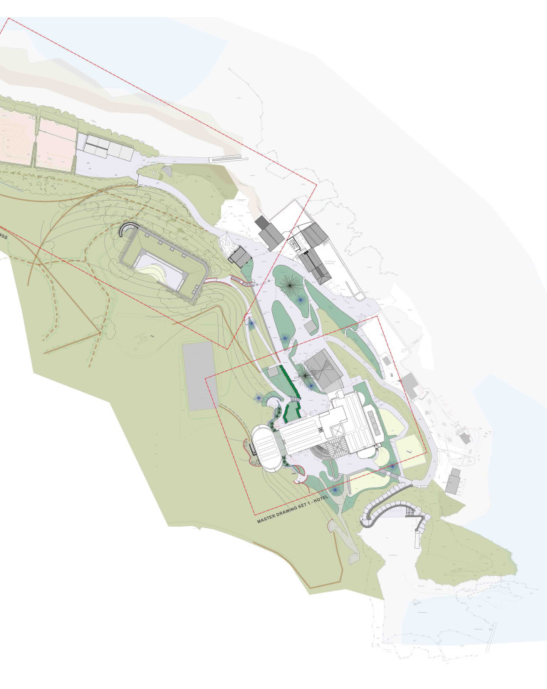 Burgh Island Architects design site plan