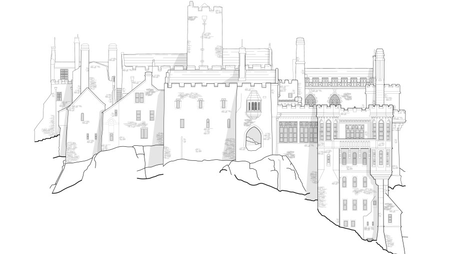 Architects Cornwall St Michaels Mount elevation v3