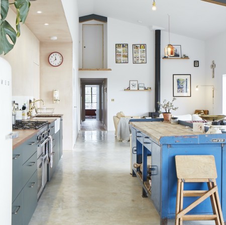 barn conversion open plan kitchen living space